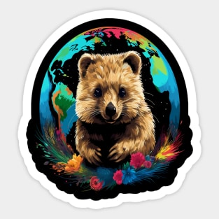 Quokka Earth Day Sticker